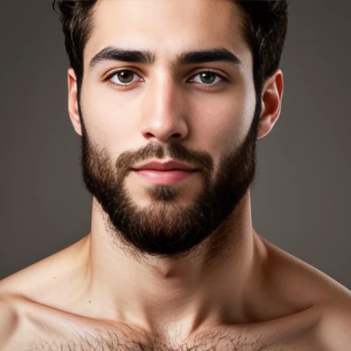 perfect Asmonean jewish man focus on face