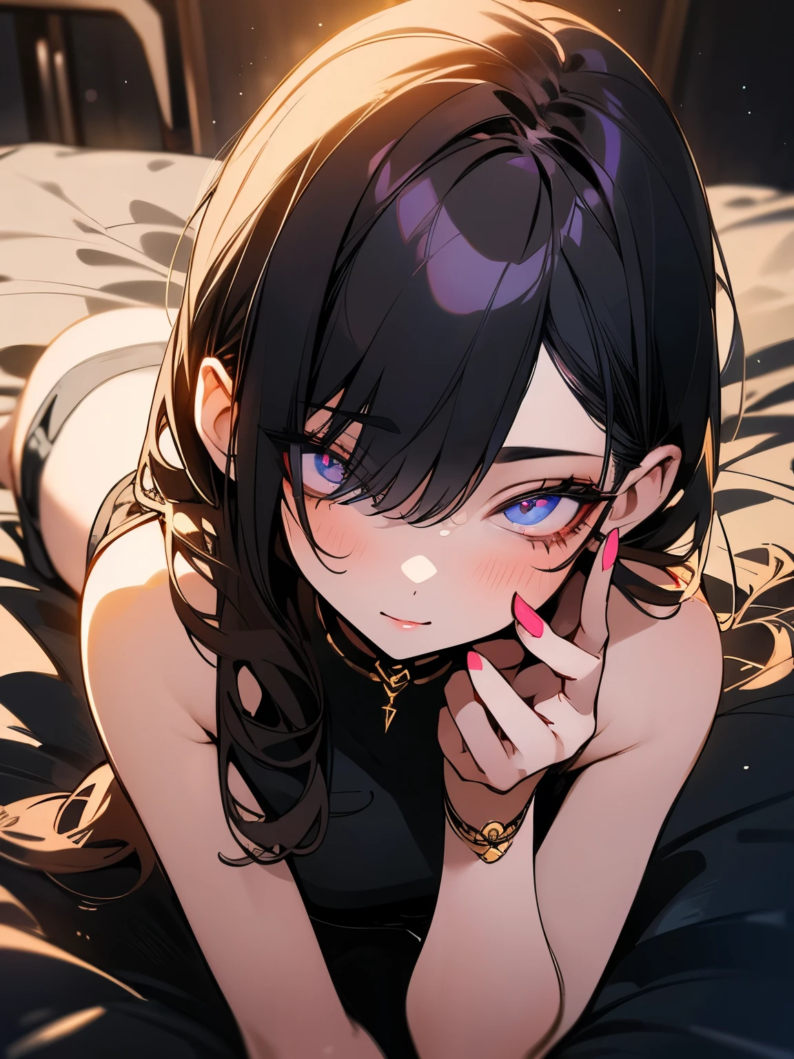 girl, sexy, massage, bed room, perfect body, huge butt, beautiful face, high detailed real eye, high quality pupil, double eyelid, feel ecstasy, high detailed hand, beautiful finger, night, professional lighting, real shadow, masterpiece,