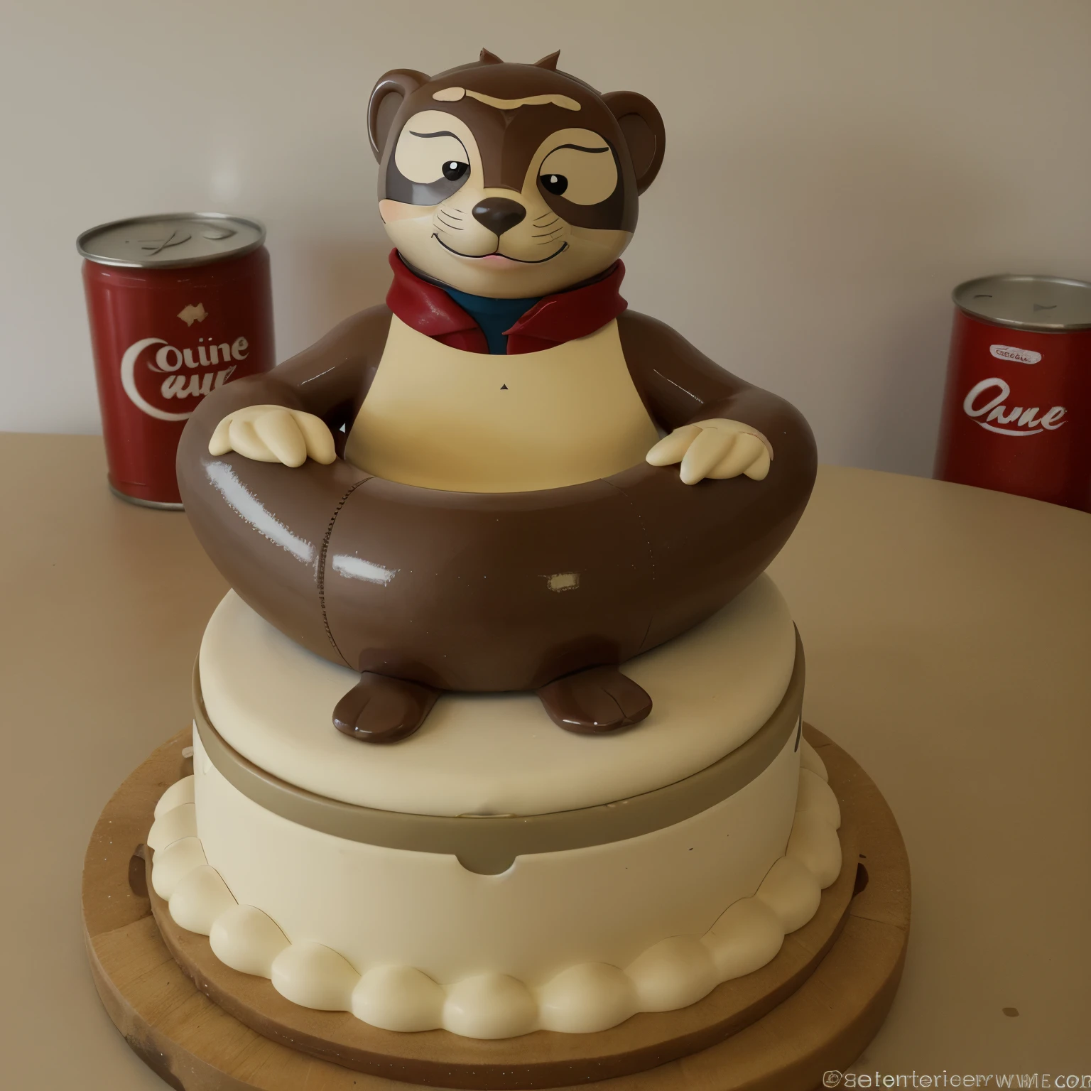 Cartoon, loutre, cuisine, foot PSG, Chateauroux,France