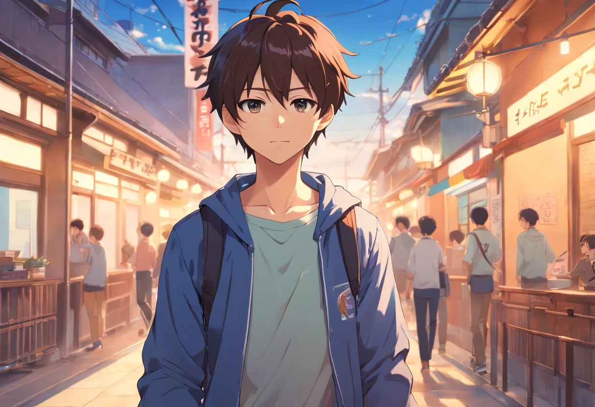 Makoto Shinkai Anime Style、Anime Art、(creation:1.4),(HDR),moe,Strongest configuration、High resolution、Men's Models、(Protagonist Boy,male protagonist、Anime characters)、Slim body、(Young Man、Detailed man、cool:1.4、cool:1.4)、((Detailed manface:1.4))、(A charming and bright personality)、Sunny、Natural light、motel、Innocent Boy、Pure Boy、Representative men、God Man、youth、Male sports club members、Ace Member、face、refer to、hand、smart、全日本高校生マスターコンテスト入賞者のcool男子高校生のホモゲーム、((We, the male students, were ?????? to become homosexuals by homosexual coercion.、We are still being subjected to unjust gay rape))、My genitals become so feminine that I start to like homosexuals.