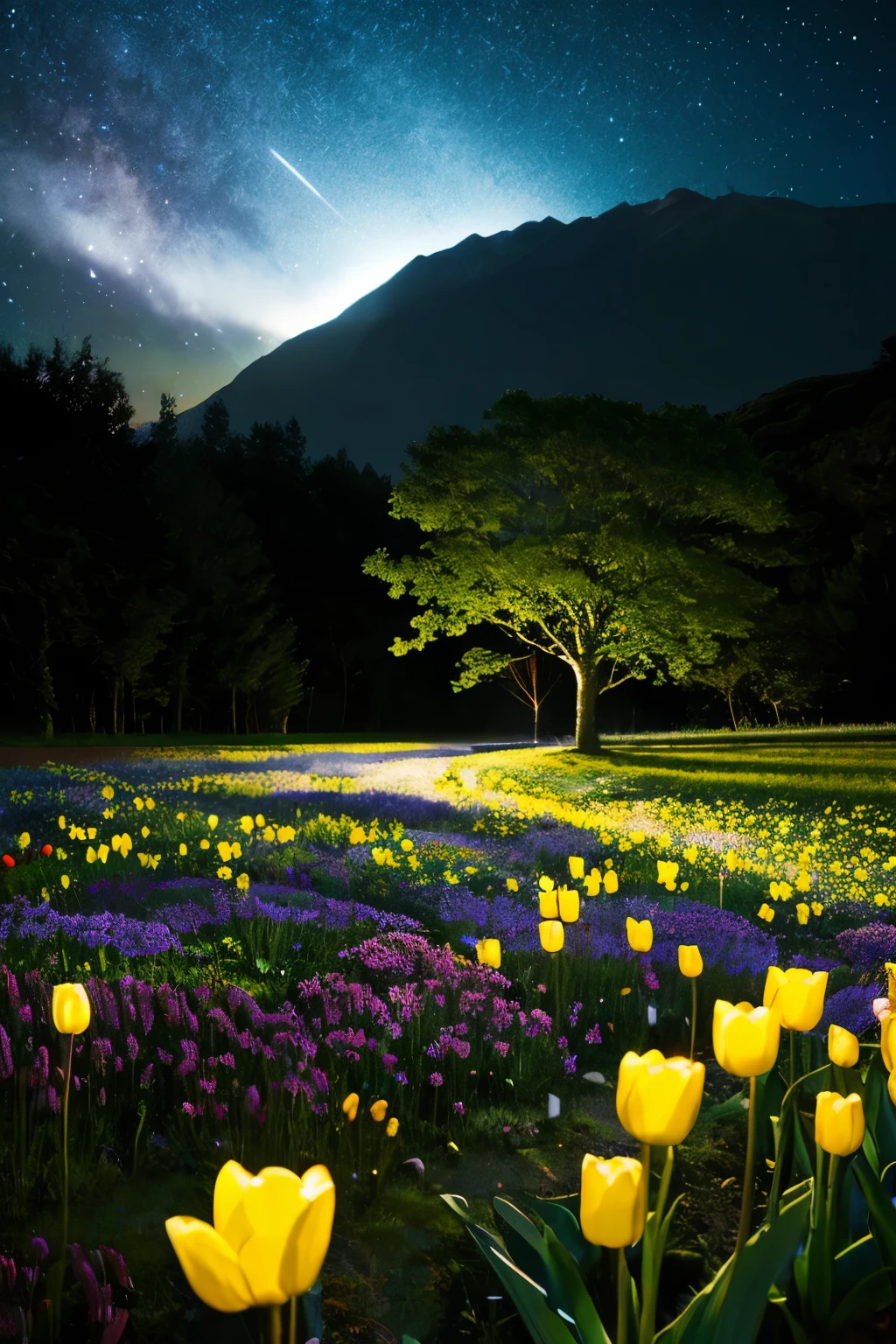 Starry Moonlit Night painting of a landscape with river and mountains, Starry Sky Painting, Starry Skyの夜, Dreamscape painting, Jason Benjamin, Night view, dream scenery art, Moonlit Night, Twinkling distant stars, 夜のStarry Moonlit Night painting of a landscape with river and mountains, Starry Sky Painting, Rob McNaughton, Starry Skyの夜, Dreamscape painting, Jason Benjamin, Night view, dream scenery art, Moonlit Night, Twinkling distant stars, Natural scenery at night, moonlight, Moonlit Nightscape, Stars shining in the distance, Starry Sky, Mystical NightNature Scenery, moonlight, Moonlit Nightscape, Stars shining in the distance, Starry Sky, Mystical Night、Tulips on the meadow、Twinkling Stars、