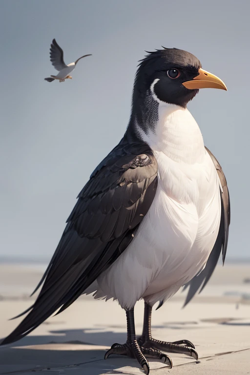 At first glance, it looks like an ordinary flightless bird.、This bird believes it cannot fly, even though it has the ability to do so、The aftermath of a bird that used its position as an excuse、Terribly ugly、Almost no self、Harming friend or foe。Covered in blood and with tattered wings