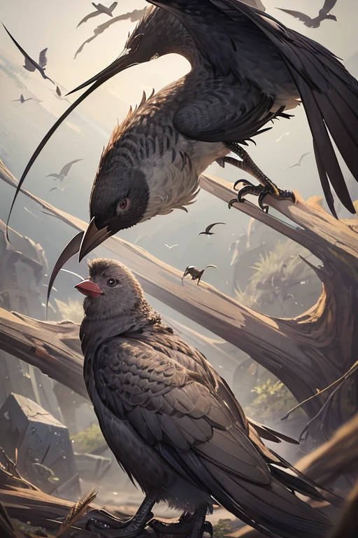 At first glance, it looks like an ordinary flightless bird.、This bird believes it cannot fly, even though it has the ability to do so、The aftermath of a bird that used its position as an excuse、Terribly ugly、Almost no self、Harming friend or foe。Covered in blood and with tattered wings