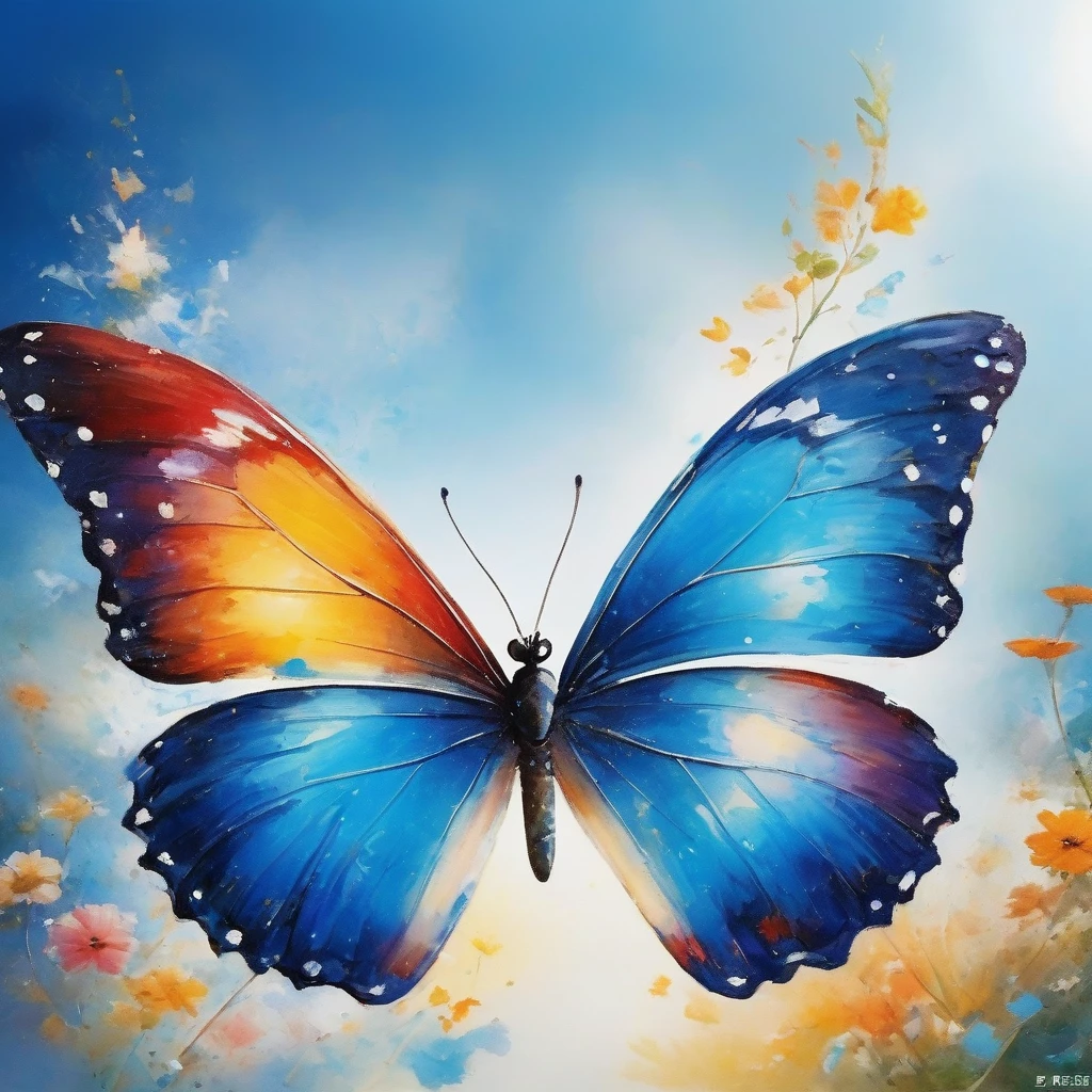 Produced by ais-rcn，8k Photo，letter，Like a blue butterfly，Dancing with the Pen，Transform ideas into beautiful works of art，Flexible，Side light