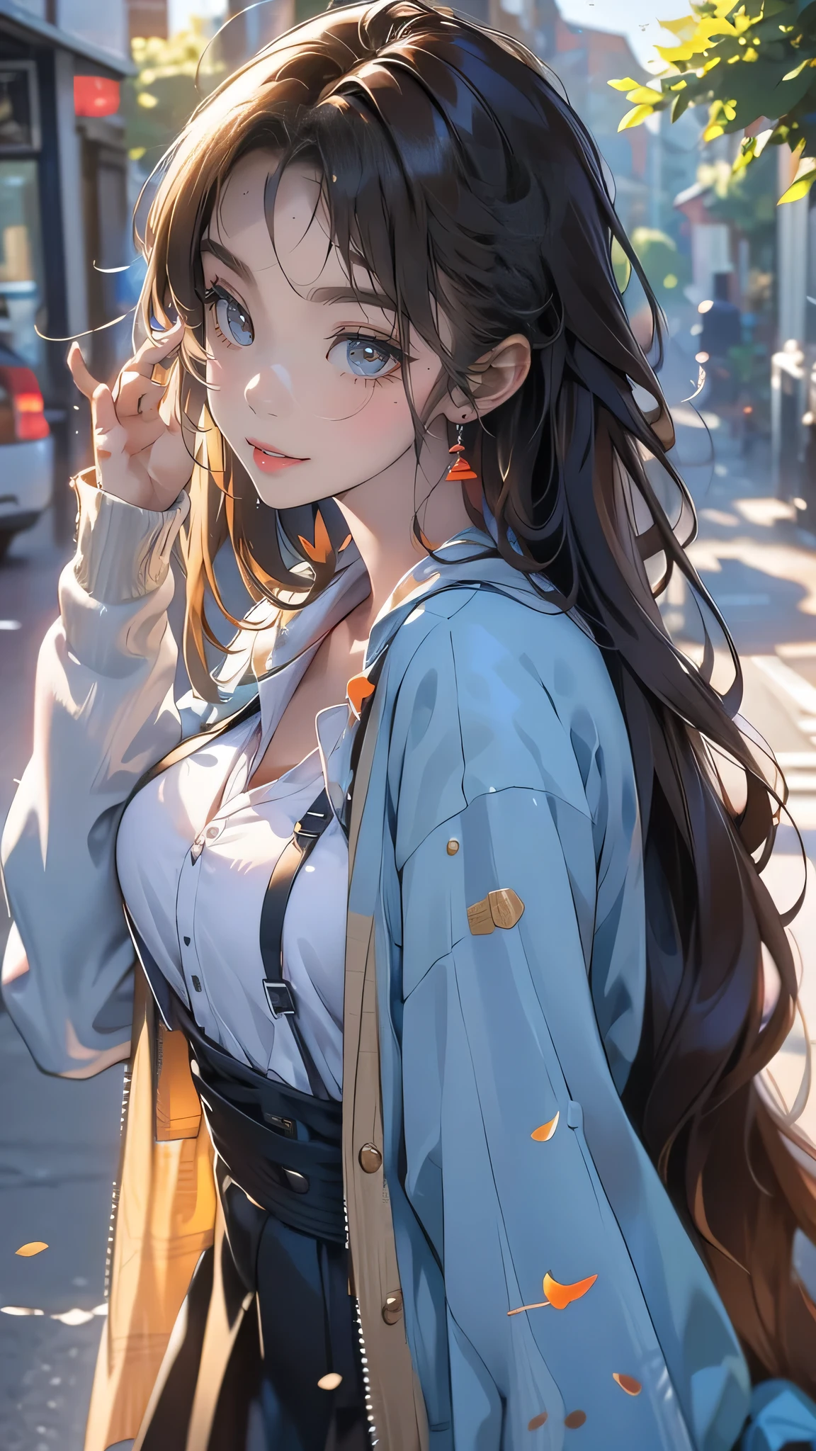 looking at viewer,high school girl,leaning forward,(random cute clothes),(random Lively pose),(Thin type),(large breasts),(random hairstyle),(Highest image quality, (8K), Ultra-realistic, Best Quality, High quality, High Definition, high quality texture, high detailing, Beautiful detailed, fine detailed, extremely details CG, Detailed texture, realistic representation of face, masterpiece, presence),(wearing glasses:1.5)