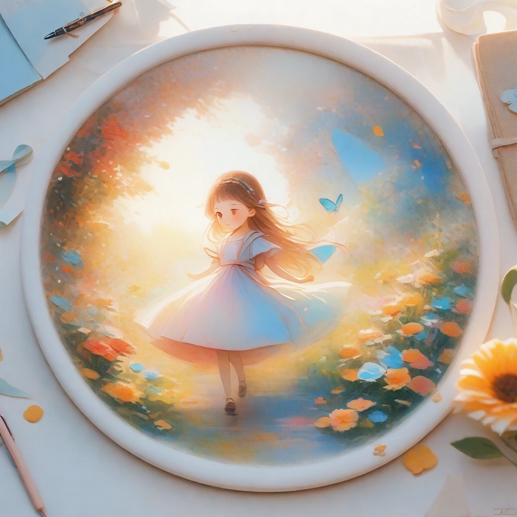 Produced by ais-rcn，8k Photo，letter，Like a blue butterfly，Dancing with the Pen，Transform ideas into beautiful works of art，Flexible，Side light