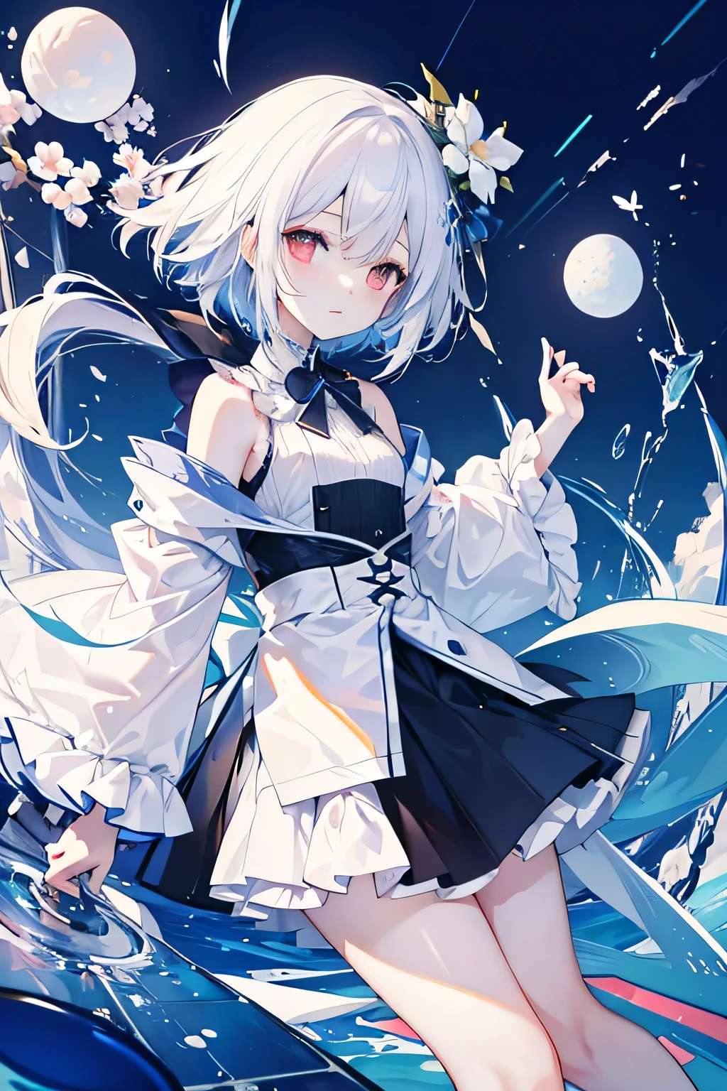 There is only one sphere on the canvas。The rest is pure white。It's really good.?