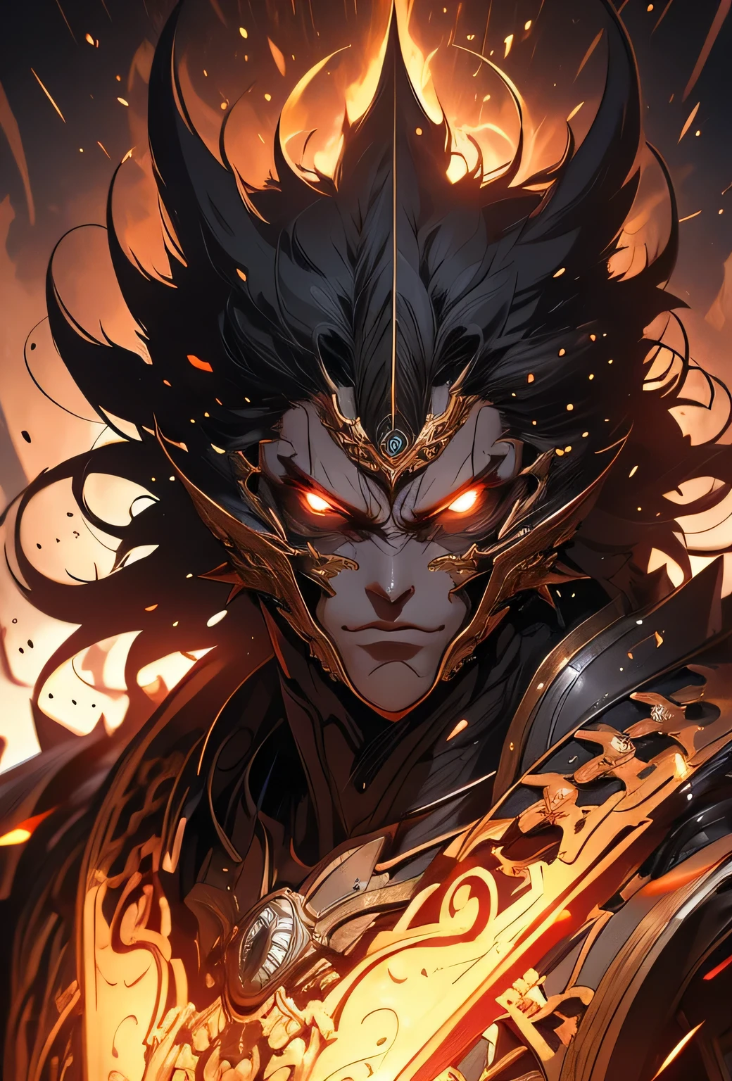 anime, Conquest embodiment , the background embodied Conquest, 8k resolution, highly detailed, anatomically correct, sharp image, digital painting, concept art