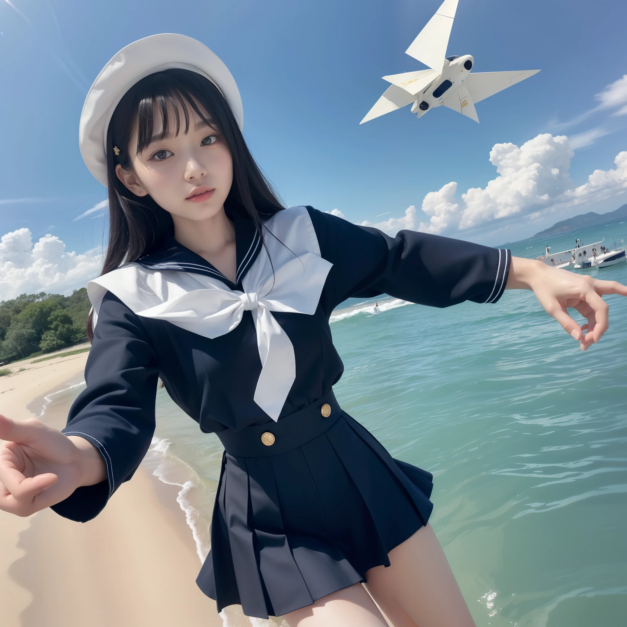 Sailor suit、Embarrassing、One beautiful woman、Detailed face、Good hands、Thin legs、(Flying debris, highest quality:1.2), 8K, Official Art, chest、cute、I can see your pants、Pulling on skirt、 planet, Trending on cgstation, 太陽系外planet, Official Art, mar planet, Sakimi-chan, Five Fingers Photos&#39;Body of, Esbian all over、Sailor suitの美しさ、Cool look、 (masterpiece) (highest quality) (Get used to it) (8K) (Cinema lighting) (Sharp focus) (complicated)Black Hair、14 years old、小さいchest、Laughter、Incredibly stupid, (beautiful girl, cute face, Turn back, Gold ornaments in hair、naked、chestのクローズアップ, Gardenia, Viola family, space , Watching the audience, Film Grain, chromatic aberration, オッパイSharp focus, Face Light, Dynamic Lighting, Cinematic lighting, Get used to itな目と顔, (cute tie、1:1.2)
information

