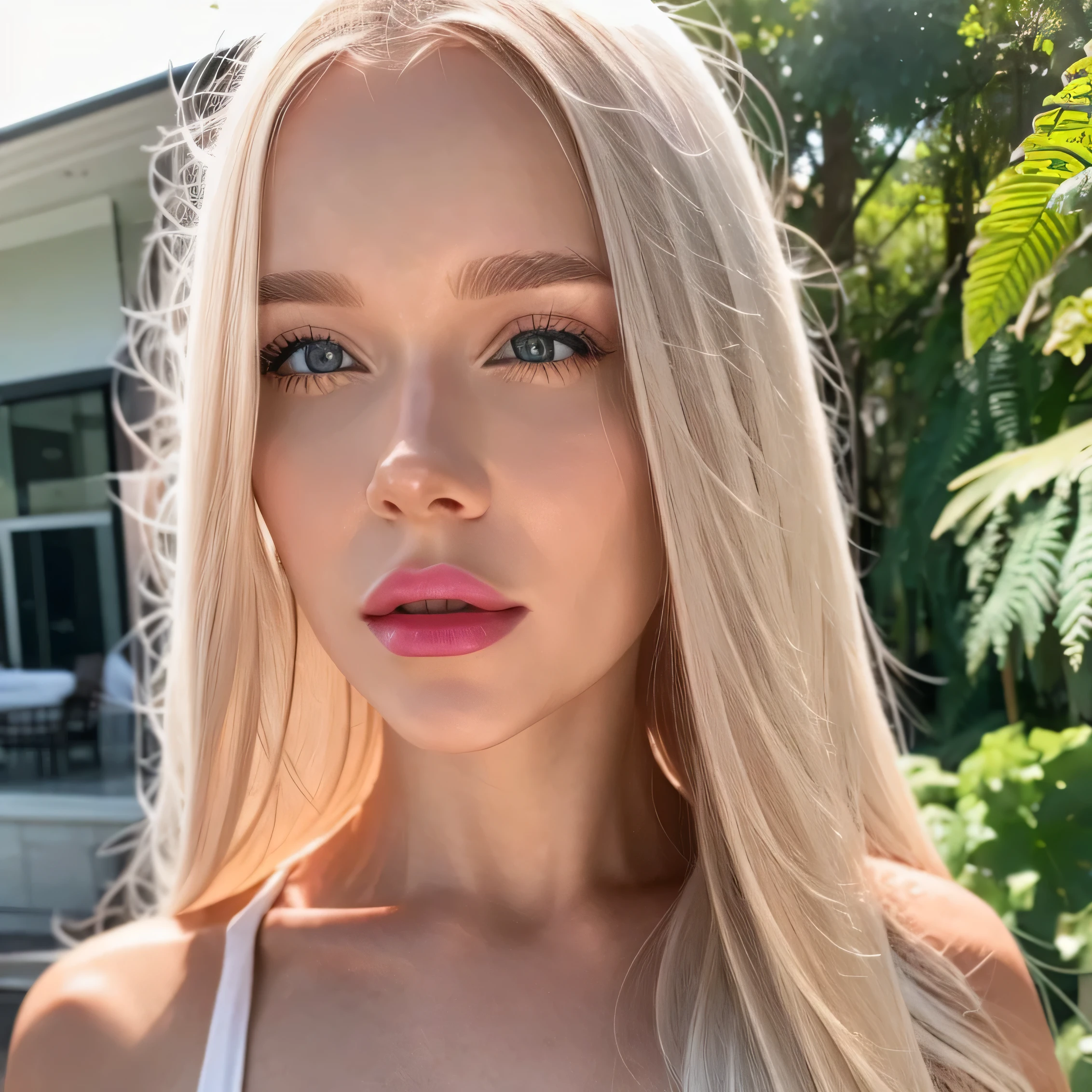 (masterpiece, best quality:1.2), 1girl, solo fresh face, pale skin and super long platinum blonde/white hair. Realistic, realism, 8k