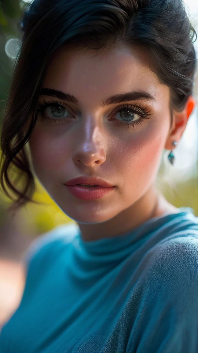 (((ultra realistic))) foto, obra de arte, Maximum quality, (Pale skin), (Rosto e olhos ultra detalhados:1.3). Uma deusa, mulher de adulta de 45 anos em um vestido rosa. Lindos olhos azuis brilhantes, large detailed fleshy lips, lindos cabelos ruivos, seios grandes e naturais. ((posando)), photoshoot, (macio) lighting, (O jogo de luz e sombras), profundidade de campo, Bokeh, (special attention to skin details: 1.2), Textura de couro detalhada, poros da pele. (Erotic atmosphere of the frame. Gama de cores - roxo, rosa, Tons brancos), DR, ((film grain)), ((raios)), (brilho), ((retrato em close, close to the camera)) , ultra detalhado, 