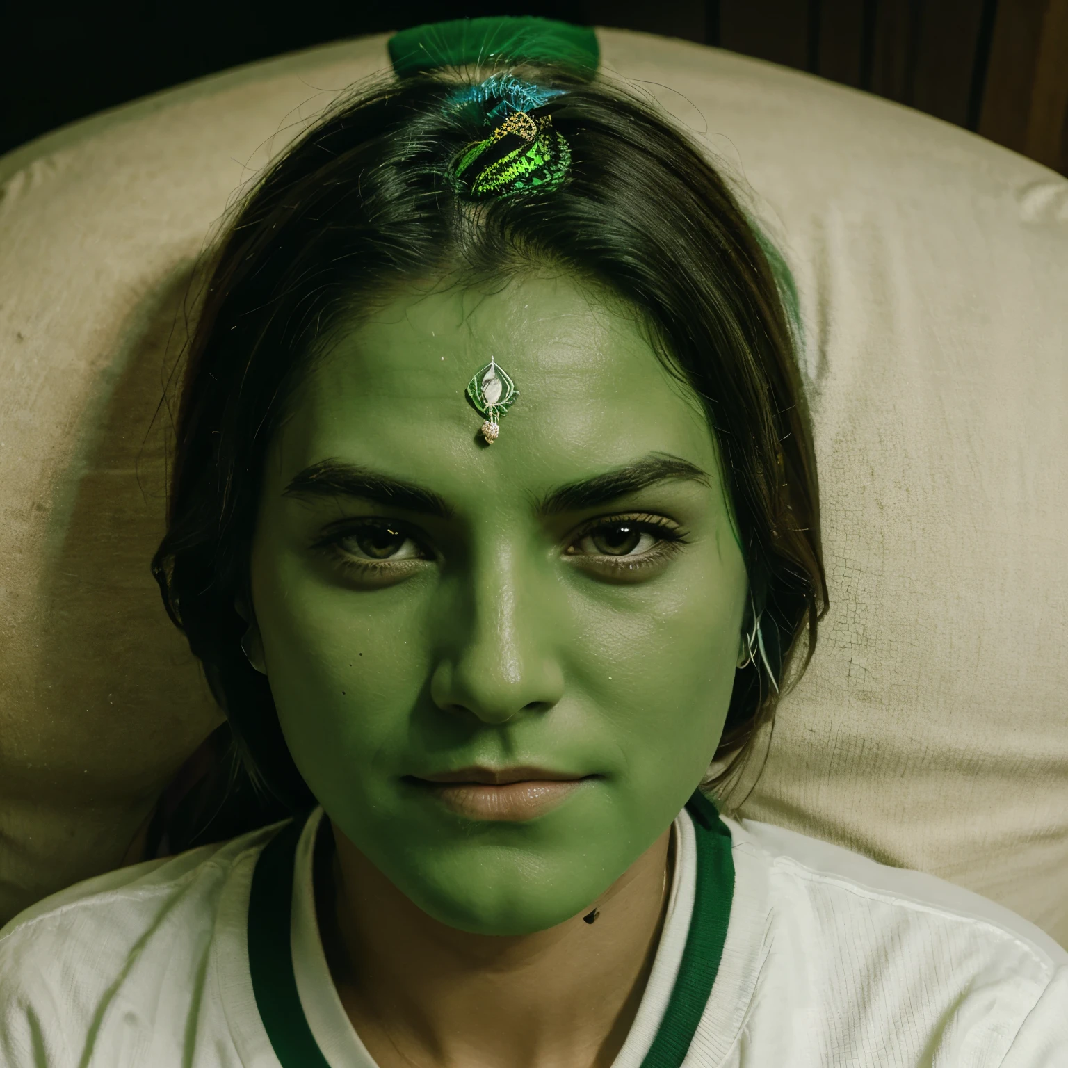 Green Logo about harmony connectors with green buffalo head in center 