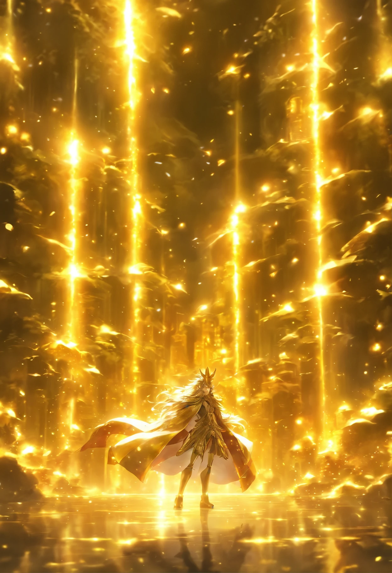 City of Gold、Shining、Golden world、Fantasy art、