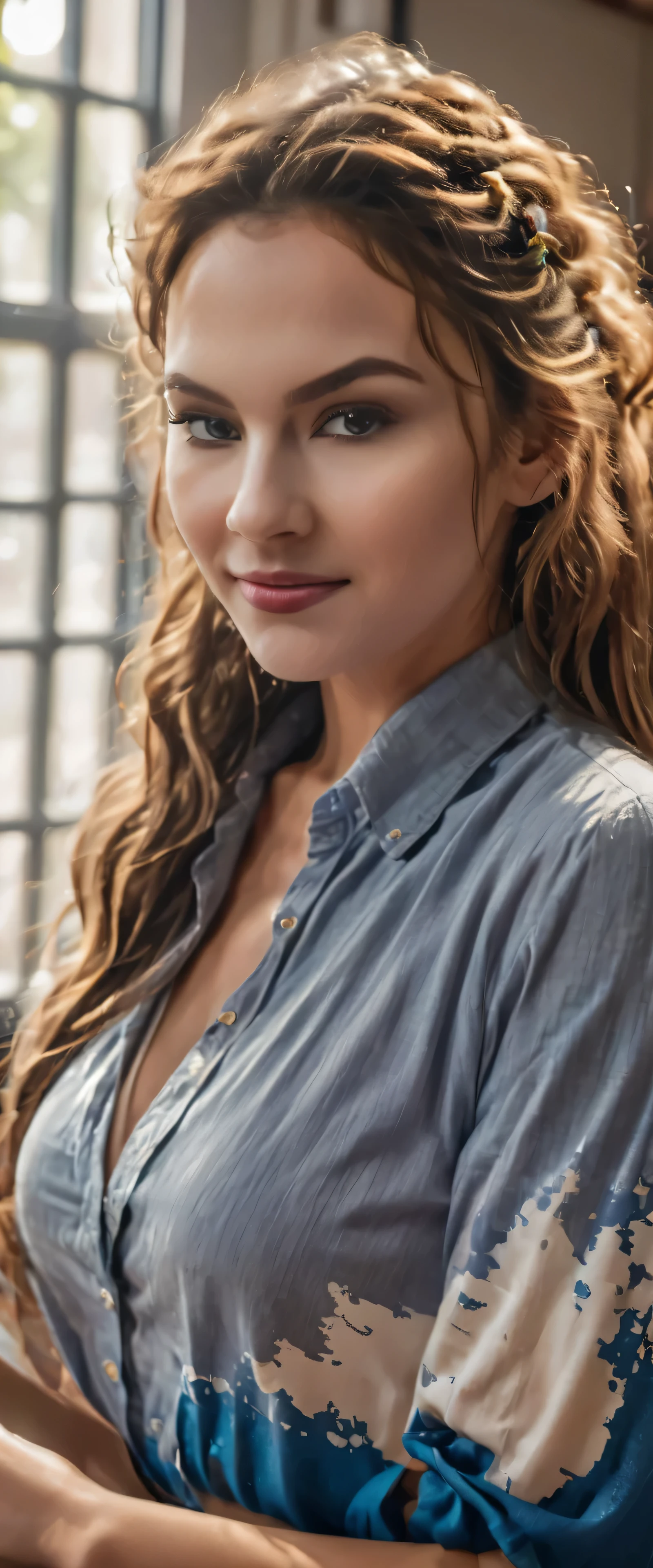 ((busty woman,woman with big breasts,woman with voluptuous figure,curvy woman)(Celin,Celin's name))(smiling seductively,alluring smile)(looking at viewer,staring at the observer,gaze fixed on the viewer),(best quality,highres,masterpiece:1.2),(ultra-detailed,extremely detailed),(realistic,photorealistic,photo-realistic:1.37),(HDR,UHD),(vivid colors)(portrait,glamour photography),(soft lighting,gentle lighting)
(best quality,4k,8k,highres,masterpiece:1.2),ultra-detailed,(realistic,photorealistic,photo-realistic:1.37),Celin,teacher,portrait,beautiful detailed eyes,beautiful detailed lips,extremely detailed eyes and face,longeyelashes,girl,wearing teacher's outfit,confident expression,curly hair,college setting,classroom background,sunlight streaming in through windows,natural lighting,soft, warm color tones,vibrant colors,educational atmosphere,classroom decorations,blackboard,books,student desks,white walls,wooden floor,bookshelves,green plants,smiling expression,dedicated expression,inspiring educator,engaging teaching style,happy and positive energy,helpful and caring attitude,joyful learning environment,friendly and approachable personality,inspiring future generations,educational determination,classic blackboard,alphabet written on the blackboard,student notebooks and textbooks,educational posters on the walls,students' artwork displayed,book stacks,educational materials,student interaction,teacher-student collaboration,interactive teaching methods,hands-on learning,active learning,interactive technology,teaching aids,engaging educational activities,timeless portrait of an inspiring teacher,classroom memories,warm and inviting ambiance,cherished moments of learning.