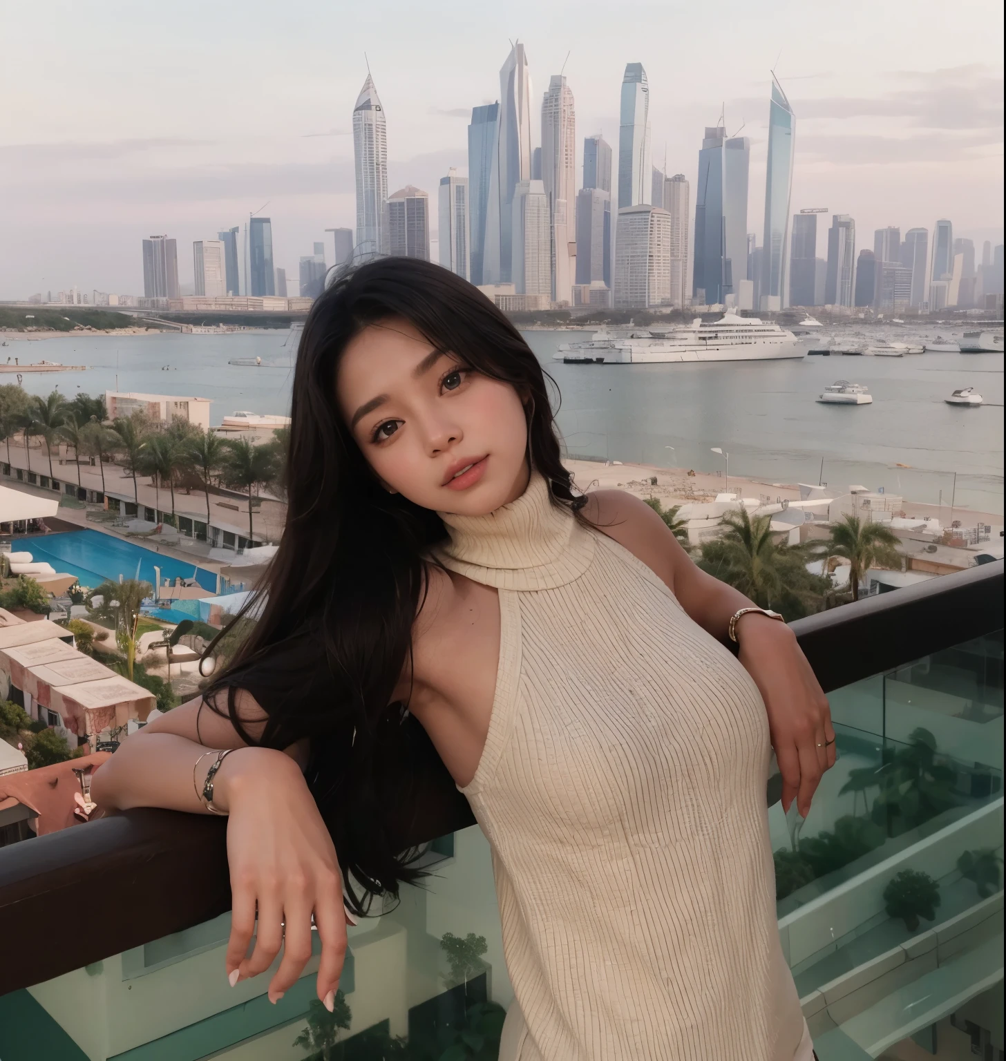Jennie, rosto latino, foxy eyes, boca bem desenhada