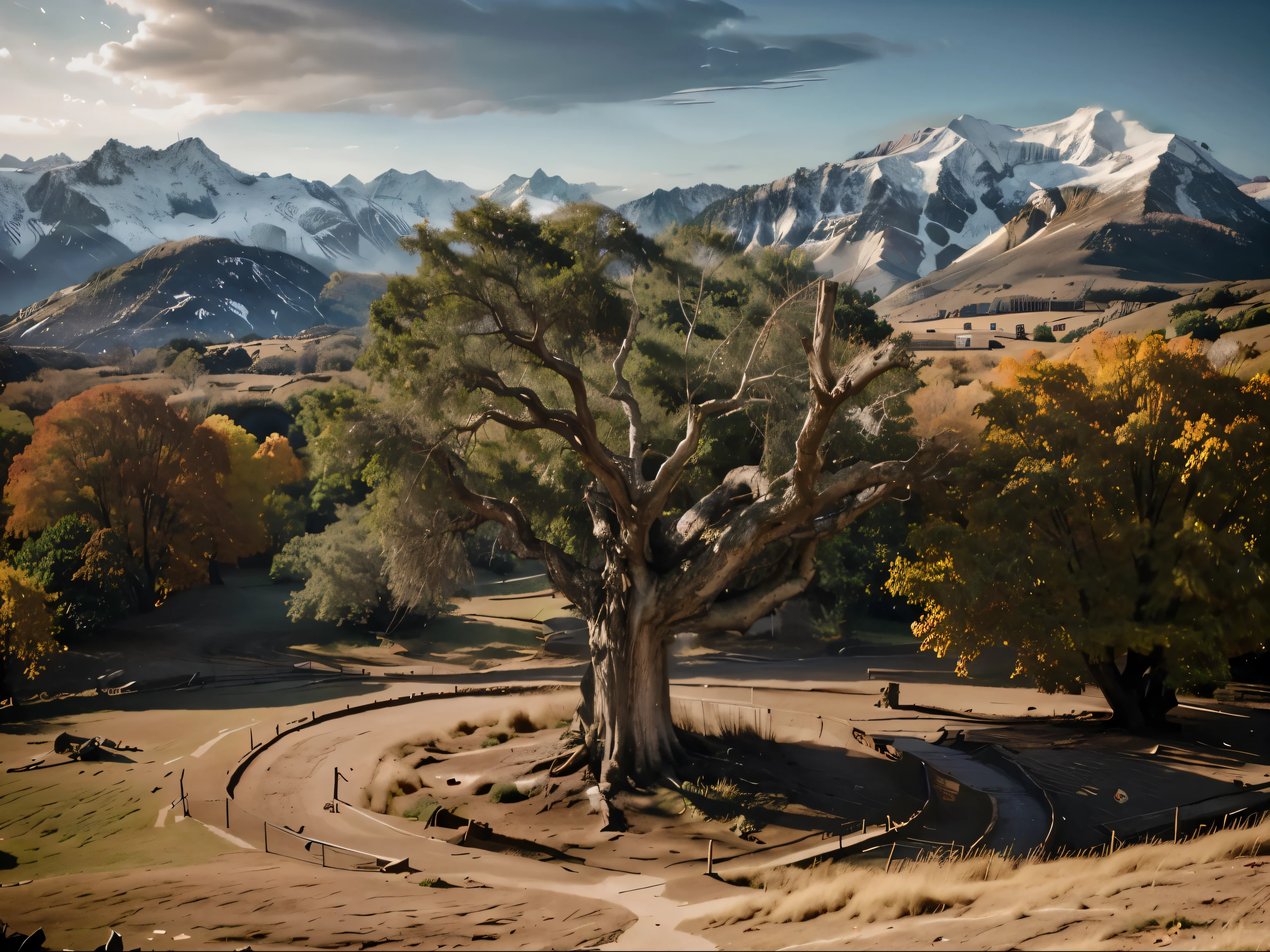 A tree hollow, (gap, empty, cavity, hole, historic, giant tree)
