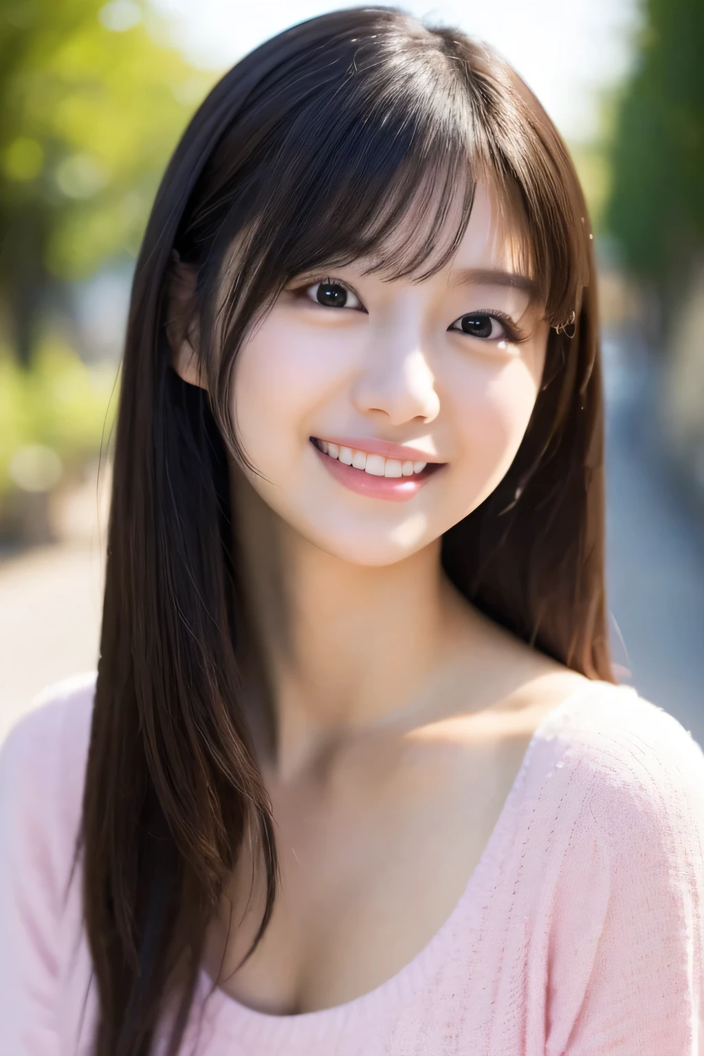 One Girl, (Wear casual, pastel-colored clothing:1.2), (Beautiful Japanese idol portrait photos),
(Take a commemorative photo in an old French town:1.3), 
(RAW Photos, highest quality), (Realistic, photo-Realistic:1.4), masterpiece, 8K Portrait,
Very delicate and beautiful, Very detailed, 2k wallpaper, wonderful, In detail, Very detailed CG unity 8k wallpaper, 
Very detailedな, High resolution, 
Soft Light, Beautiful detailed girl, Very detailed eyes and face, Beautiful and detailed nose, Beautiful details,
Cinema Lighting, Perfect Anatomy, 
Slender body, Small breasts, Semi-long hair, Parted bangs, Bokeh, Dynamic Angle, A radiant smile, happiness