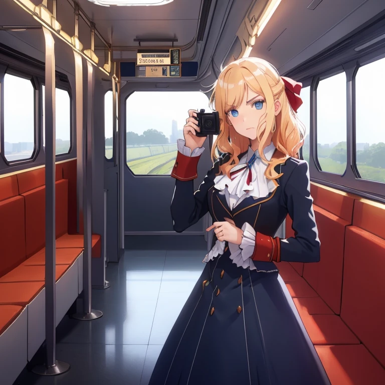 Claire Francois Take a photo of the train