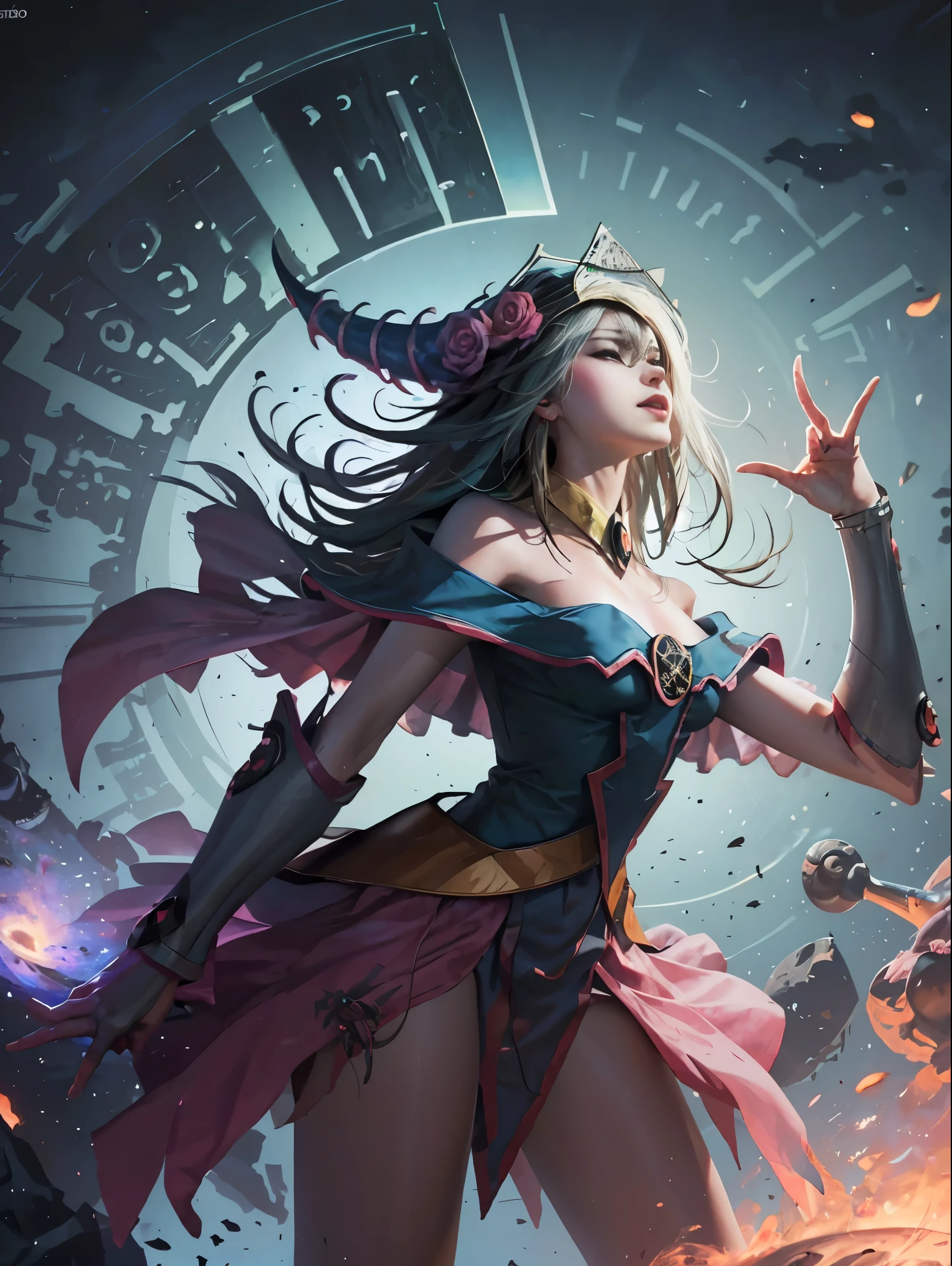 arte oficial, fondo de pantalla de unidad 8k, ultra detallado, hermoso and aesthetic, hermoso, Obra maestra, mejor calidad, (zenenredo, mandala, enredo, enenredo), (flower ecstasy:1.2) dynamic angle, tiro de vaquero, the most hermoso form of chaos, elegant, a brutalist designed, colores vivos, romanticismo, atmospheric