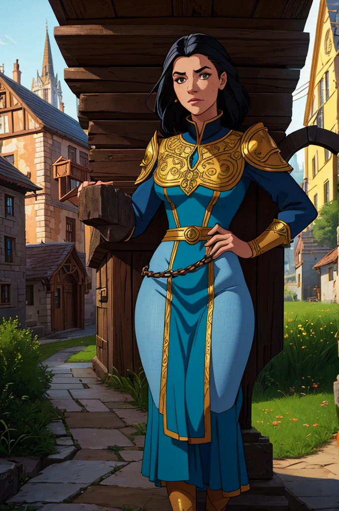 Adorable Little " Beautiful And Colorful Women. Anthropomorphic Badger In A Cute Village, Intricate Dress Made Gold And Silver, " Black Hair, Freckles, Royal Clothing, Breathtaking Fantasycore Artwork By Android Jones, Jean Baptiste Monge, Greg Rutkowski, Ko Young Hoon, Artstation, Trending On DeviantArt, Colorful D&D Artwork, Intricate Photography, A Masterpiece, 8k Resolution Artstation, Unreal Engine 5, Cgsociety, Octane Photograph