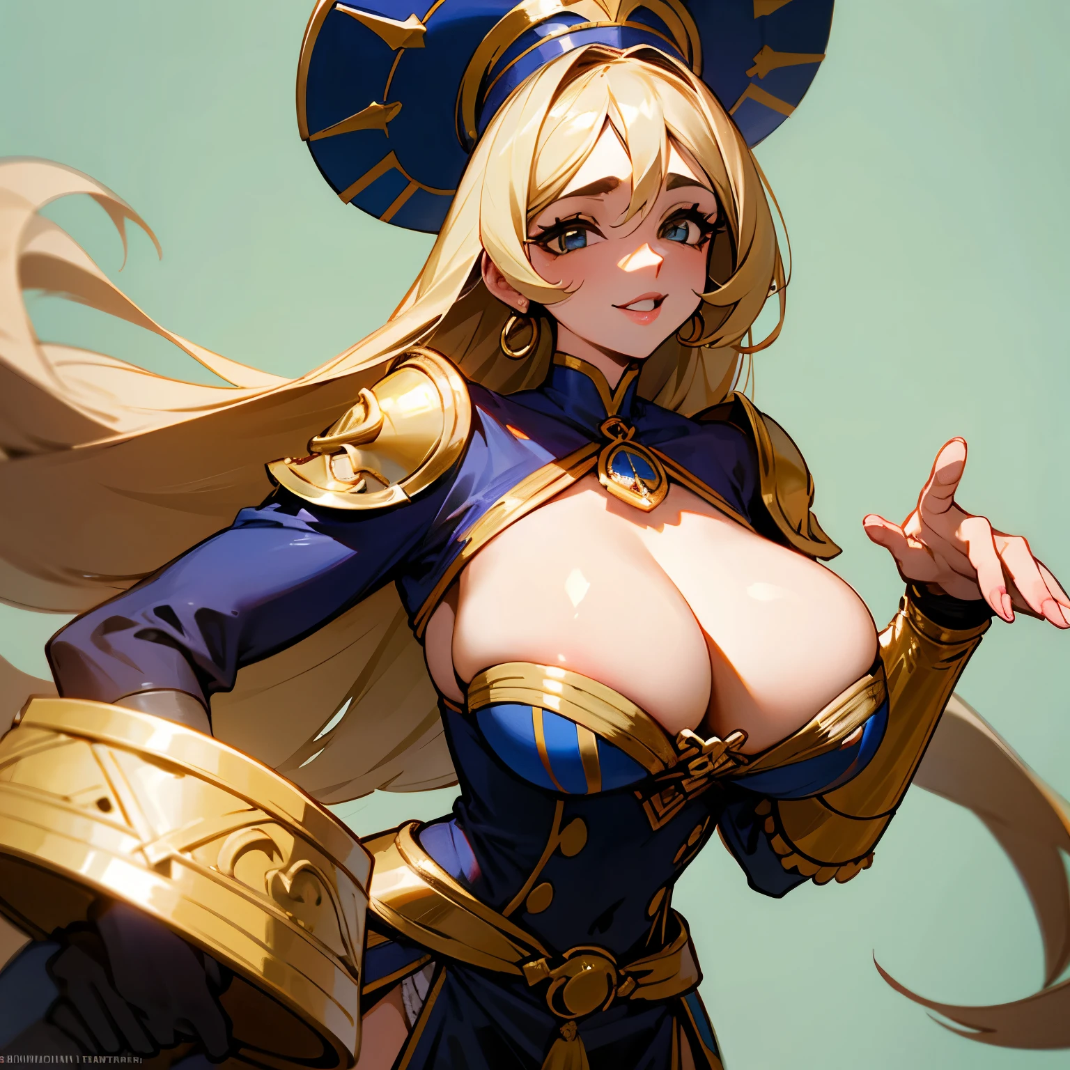 Mulher bonita e fofa de seios grandes