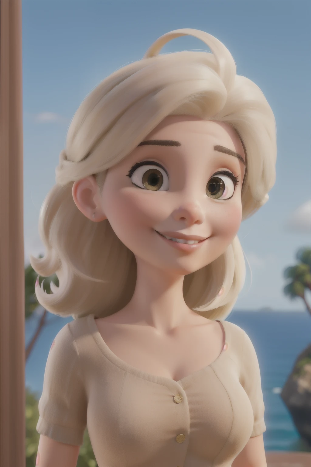 obra de arte, melhor qualidade, mulher de 20 anos cabelos castanhos e olhos castanhos, cabelo comprido, olhos amendoados, estatura baixa e corpo midsize