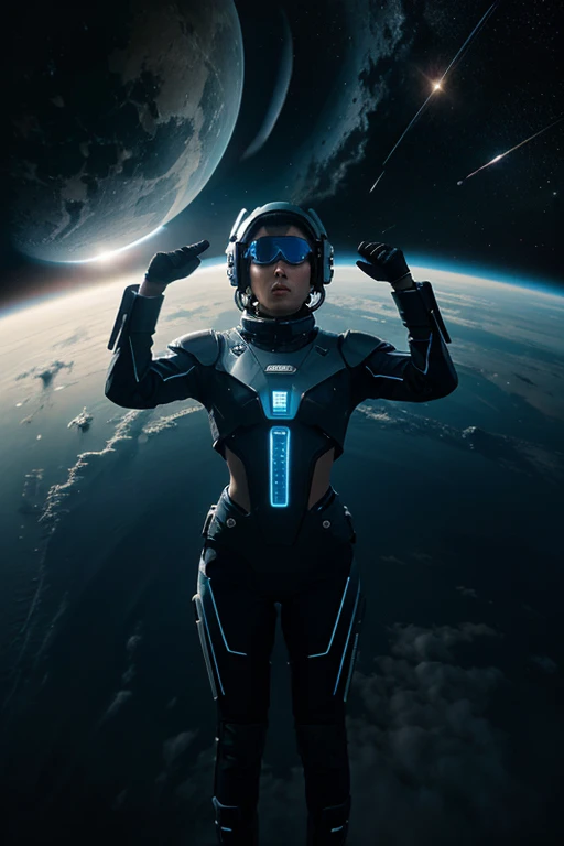 create futuristic space photos