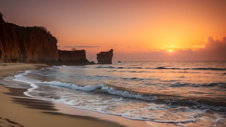 Fantasy,Sandy Beach,Sunset,