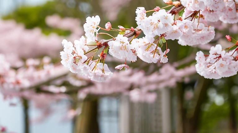 Second Dimension,Back view,cherry blossoms