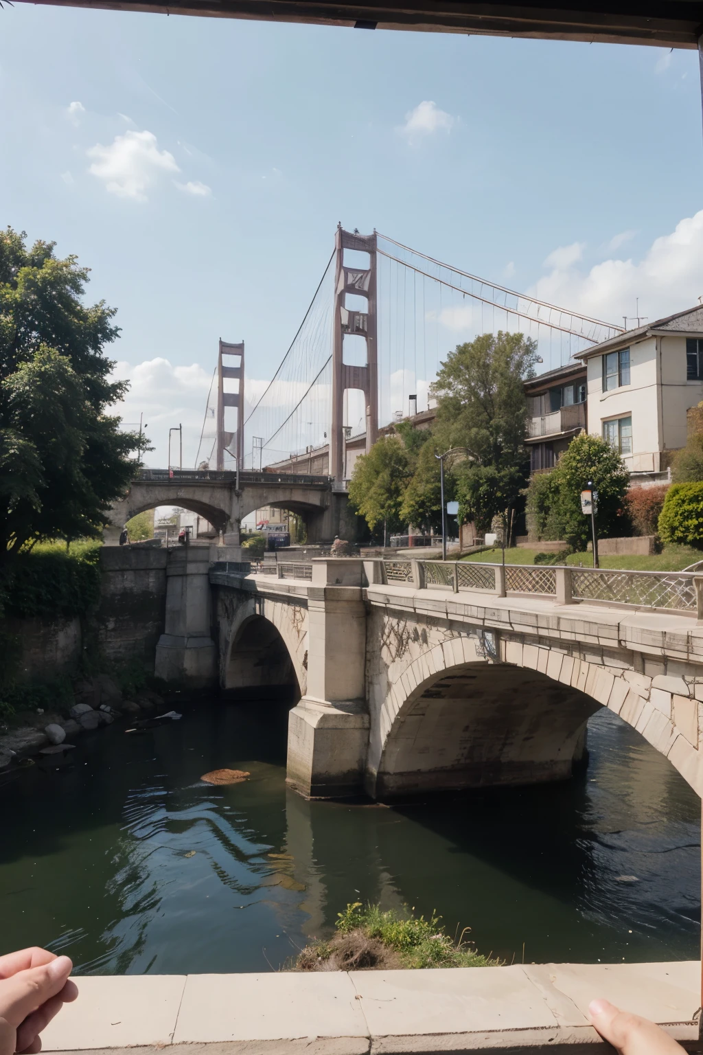 Draw a bridge and all of its details.
OBJECTS