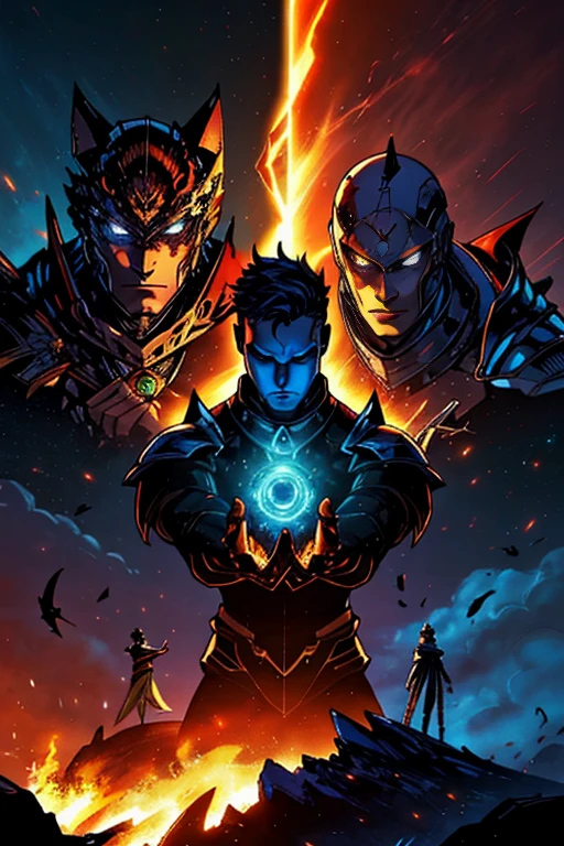 We have the power to crash and burn, from the ashes we return, our fate is in our hands, we didn't come to make friends, detailed, masterpiece, digital art