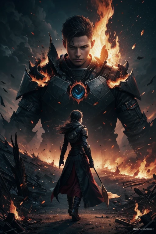 We have the power to crash and burn, from the ashes we return, our fate is in our hands, we didn't come to make friends, detailed, masterpiece, digital art