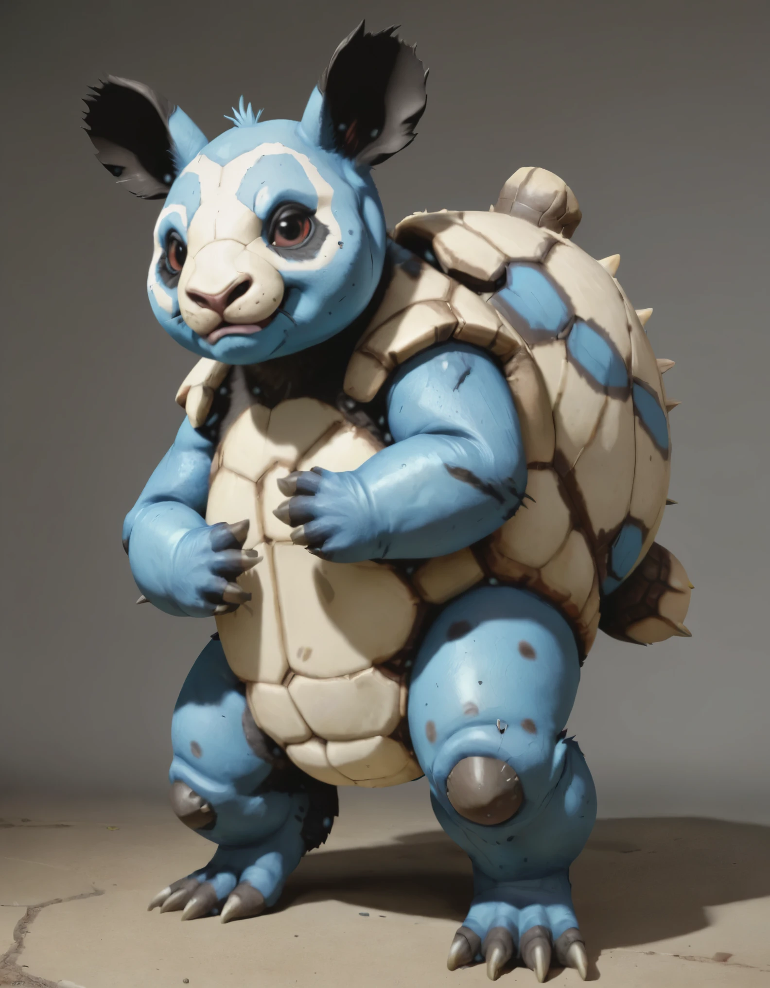 borderlands version of
a panda Wartortle hybrid
from a western cartoon,
by Mat Collishaw and Yohann Schepacz