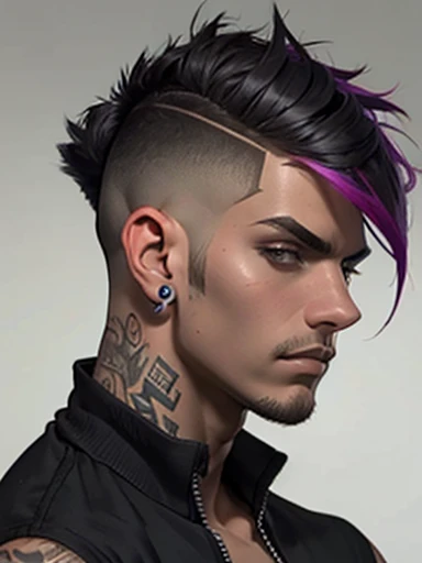 Concept ART Versions ,Human Male, short haircut, Better Creative Hair Punk