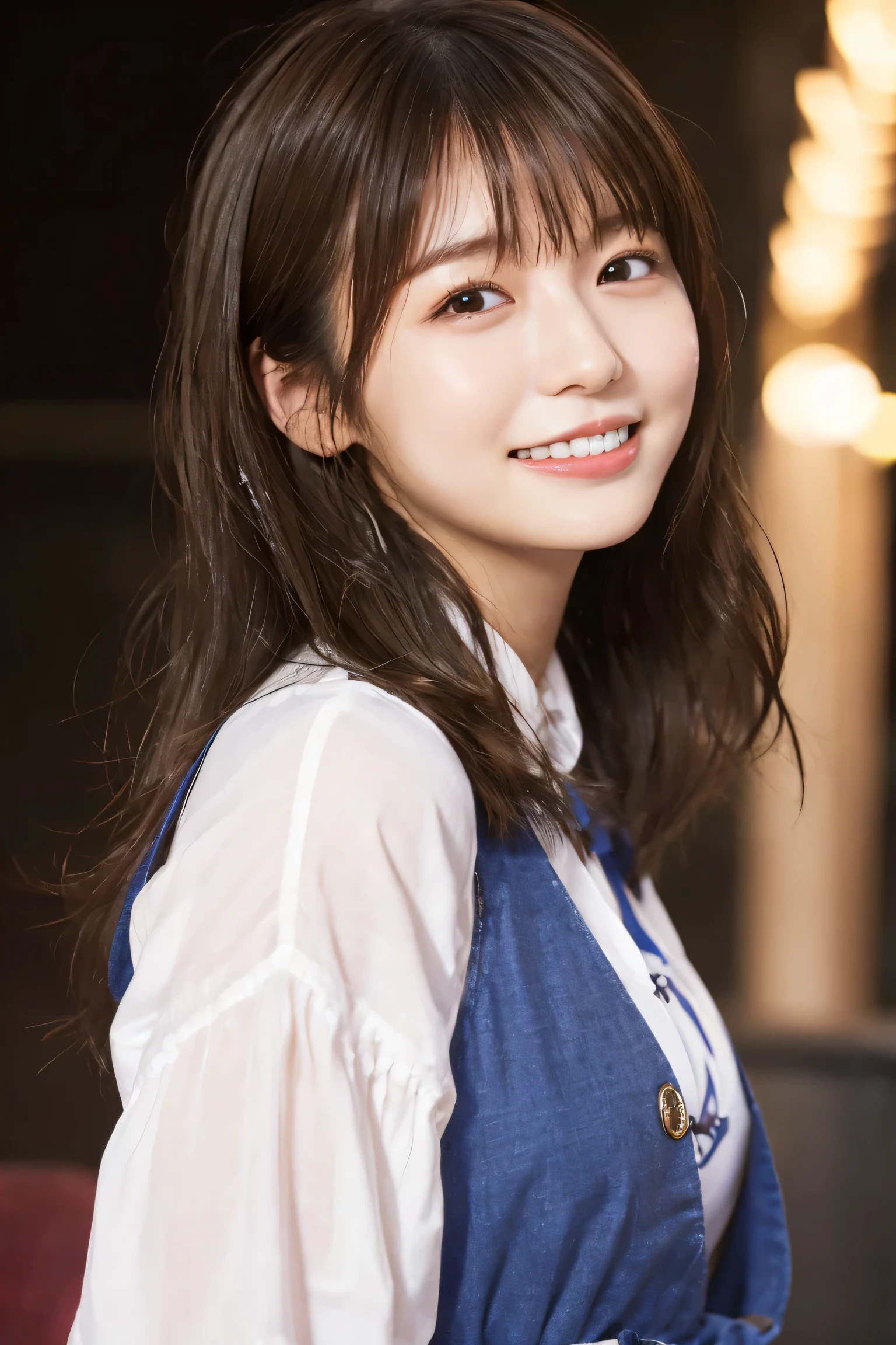 Top idols of Japan、Neru Nagahama's sister、1 girl, (Leaning forward、Sperm dripping from the vagina、The penis goes deep into the vagina.私t feels so good 私'Are crying、Melted half、Ecstatic expression、Sex in a dimly lit room、{{{Drunk Eyes}}}、Drunk Eyes.Blowing in the face 、It's a mess 、eyes half open.Sexual climax.how.Greasy body.、Disheveled Hair、Wet Hair、Sweaty body、Messy Hair、{{{Vulgarity}}}、Grab your chest、Put your finger in your pussy、orgasm、Masturbation、Spread your legs wide、私 started to take off my clothes.、During sex、Ample breasts:1.2), (RAW Photos, highest quality), (Realistic, Realistic:1.4), Tabletop, Very delicate and beautiful, Very detailed, 2k wallpaper, wonderful, finely, very detailed CG Unity 8k wallpaper, Very detailed, High resolution, Soft Light, Beautiful detailed girl, Very detailed目と顔, Beautiful and sophisticated nose, Finely beautiful eyes, Cinema Lighting,Perfect Anatomy, Slender body, Was nervous, Bedroom、Late Night、You can see the night view of the big city from the window..、
Straight semi-long hair, bangs, Looking at the audience, smile、
