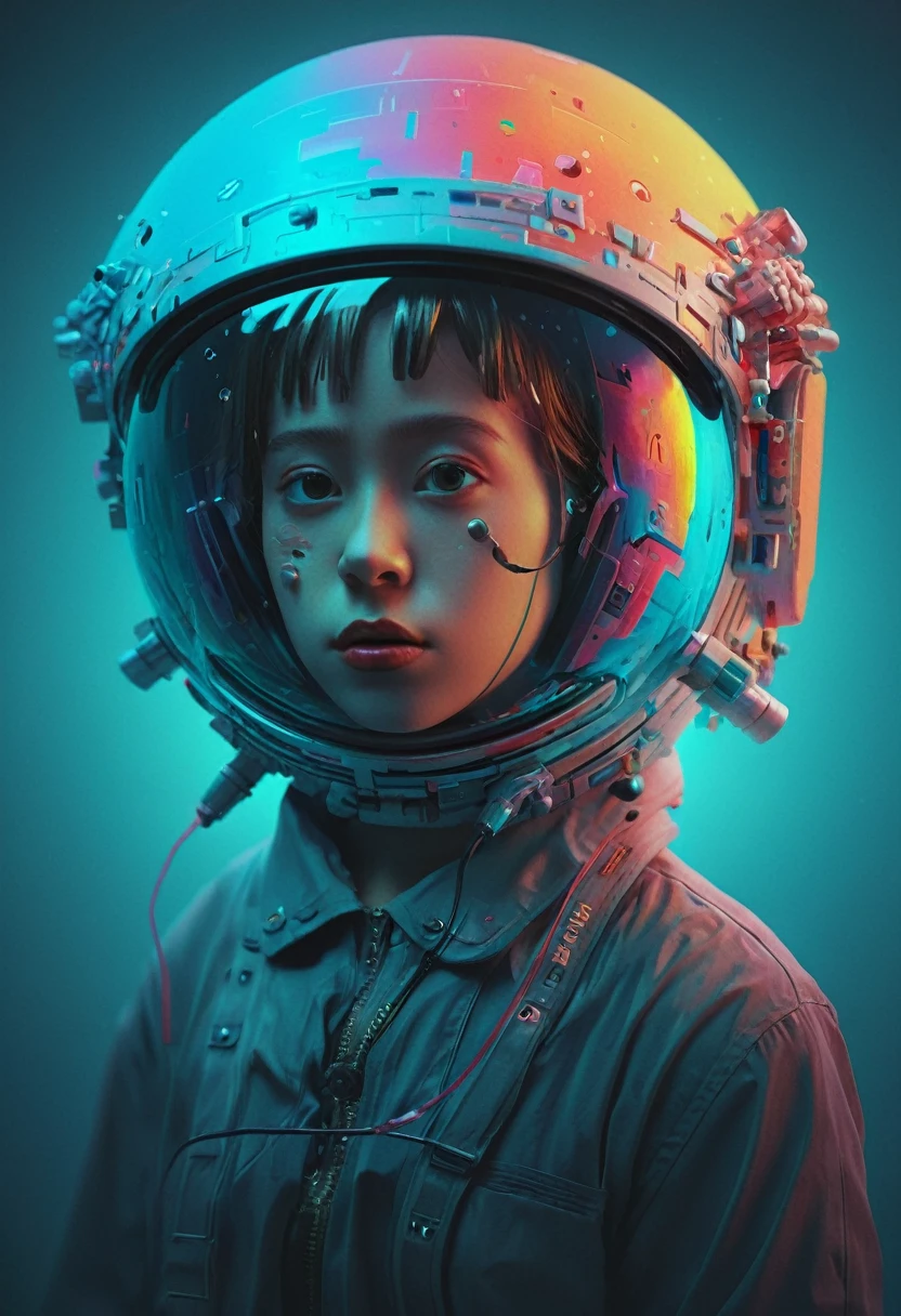 girl, (masterpiece, best quality, Professional, perfect composition, very aesthetic, absurdres, ultra-detailed, intricate details:1.3), by Beeple