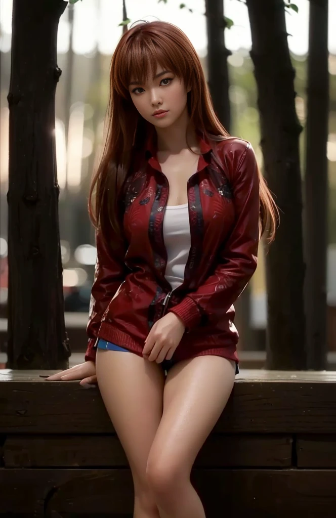 Kasumi, (best quality,ultra-detailed),(Realistic:1.37), beautiful and detailed face, Ultra-realistic texture, delicate face, delicate body, vivid colors. High definition, 8k. athletic body.
