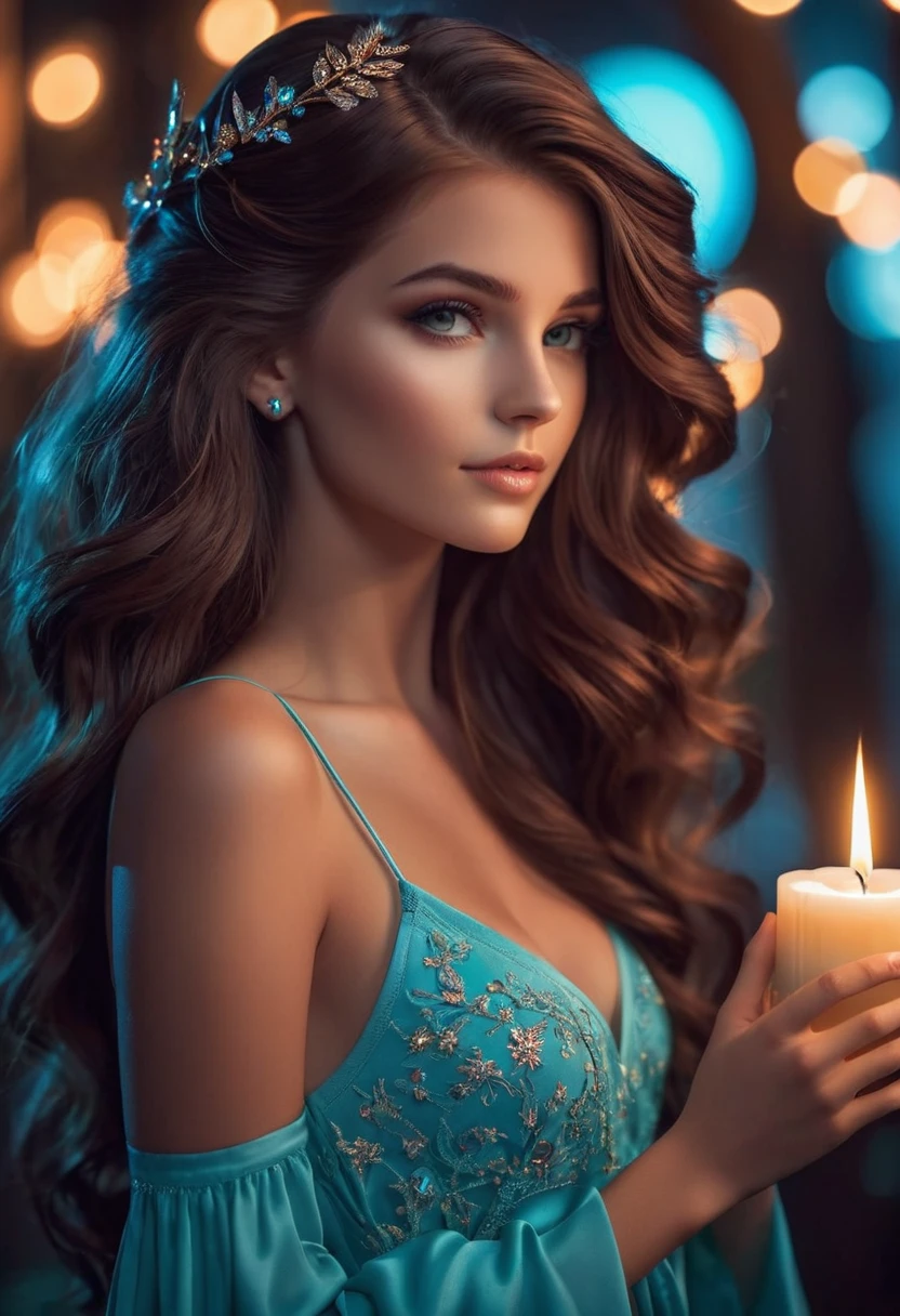 girl, by Brandon Woelfel and Anne Stokes, best quality, masterpiece, very aesthetic, perfect composition, intricate details, ultra-detailed
