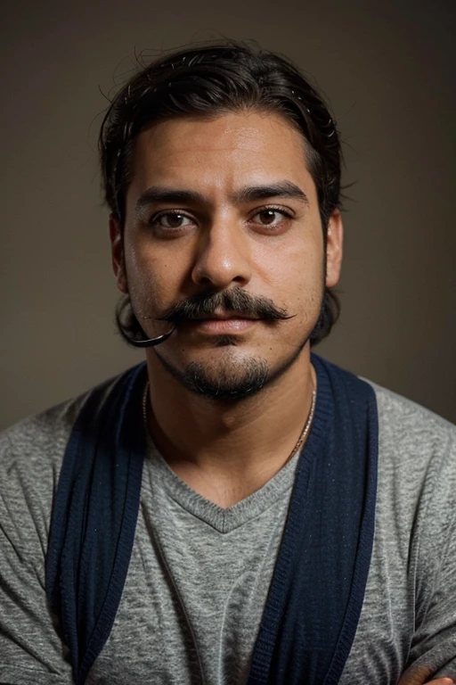 Crea personaje muy parecido pero sin barba y poco bigote