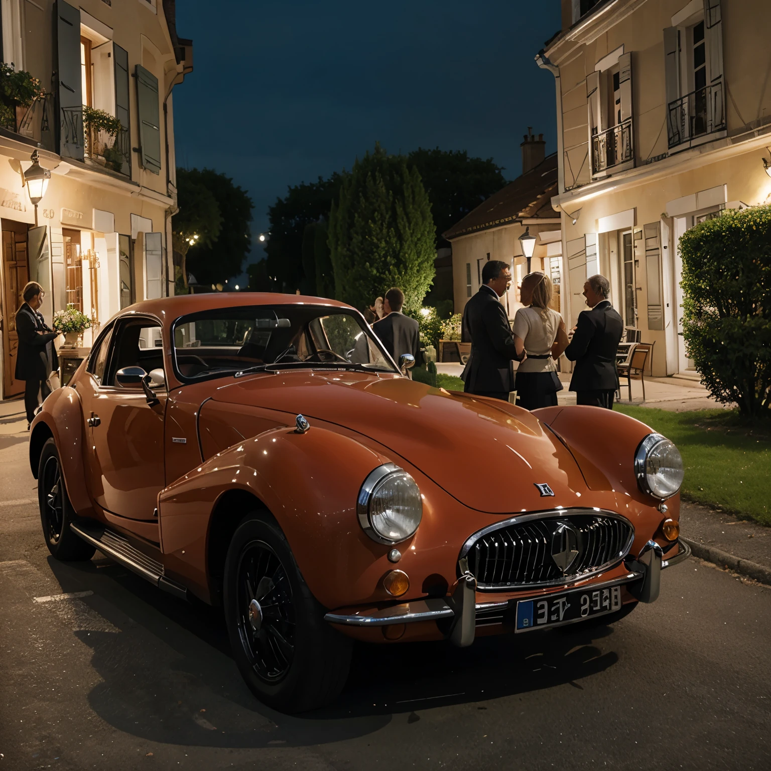 Soiree clients, voitures de collections, repas, animation, MGA Distribution 