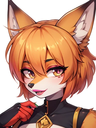 monster female,  haircut, Better Creative Hair  ,  one eye ,  lipstick , Fox ears 