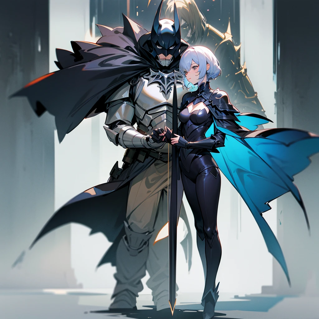 Dark Knight vs Paladin、Full body cut