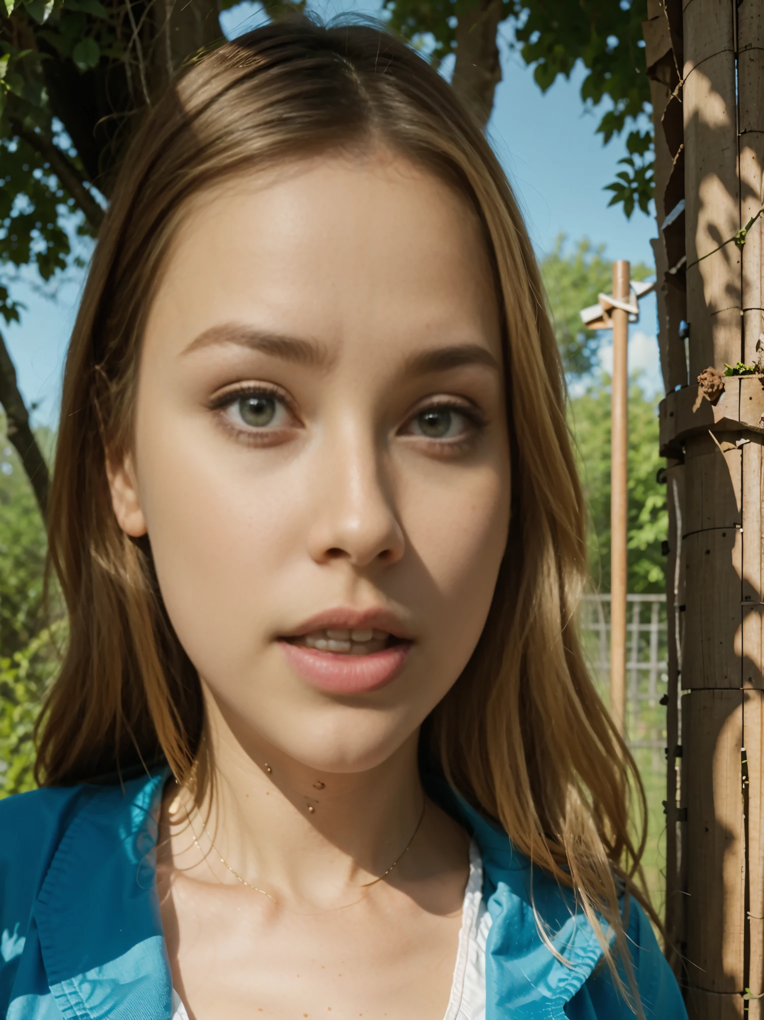 1 girl looks like Ester Expósito, Ein halbtransparentes Zerosui, Samt gut, Nullanzug, Kontrast, divine rays, blaue Augen, pinkes Haar, Wald Hintergrund, Absolute intensity,