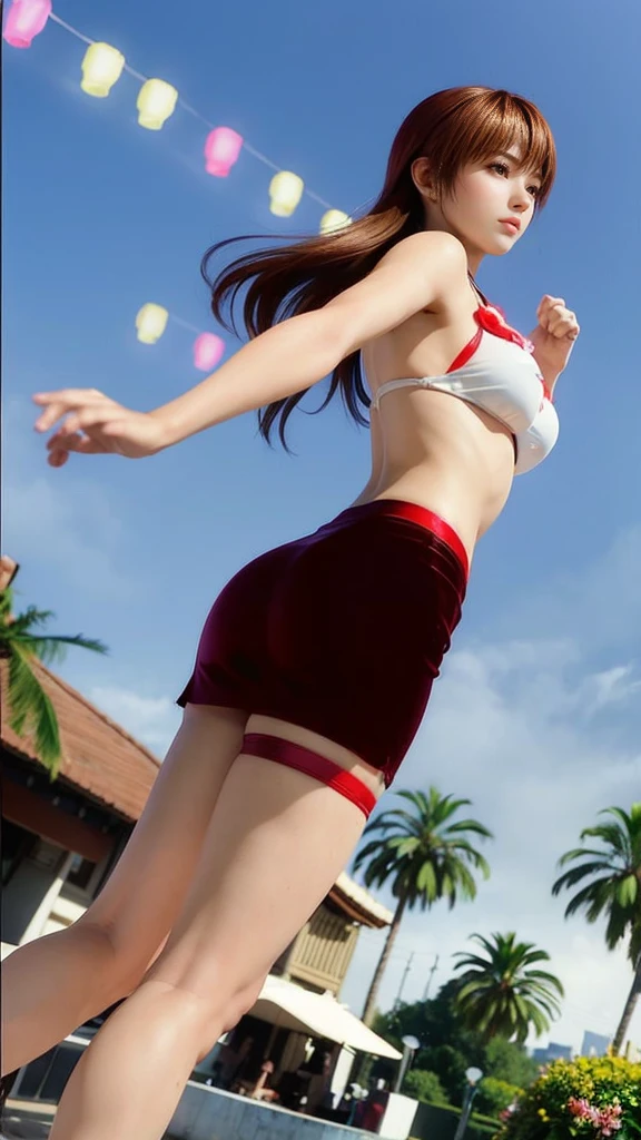 Kasumi, (best quality,ultra-detailed),(Realistic:1.37), beautiful and detailed face, Ultra-realistic texture, delicate face, delicate body, vivid colors. High definition, 8k. athletic body.