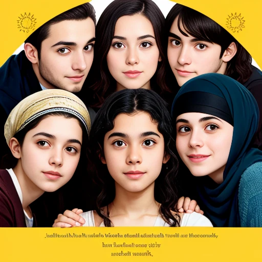 Asmonean  jewish young people. focus on the character's face