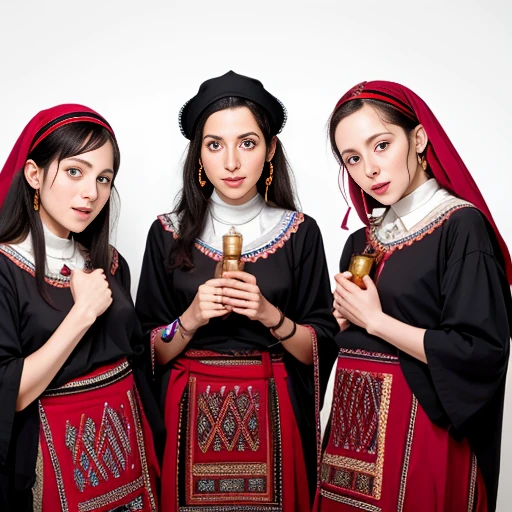 group of Asmonean jews bitches with 4k colors