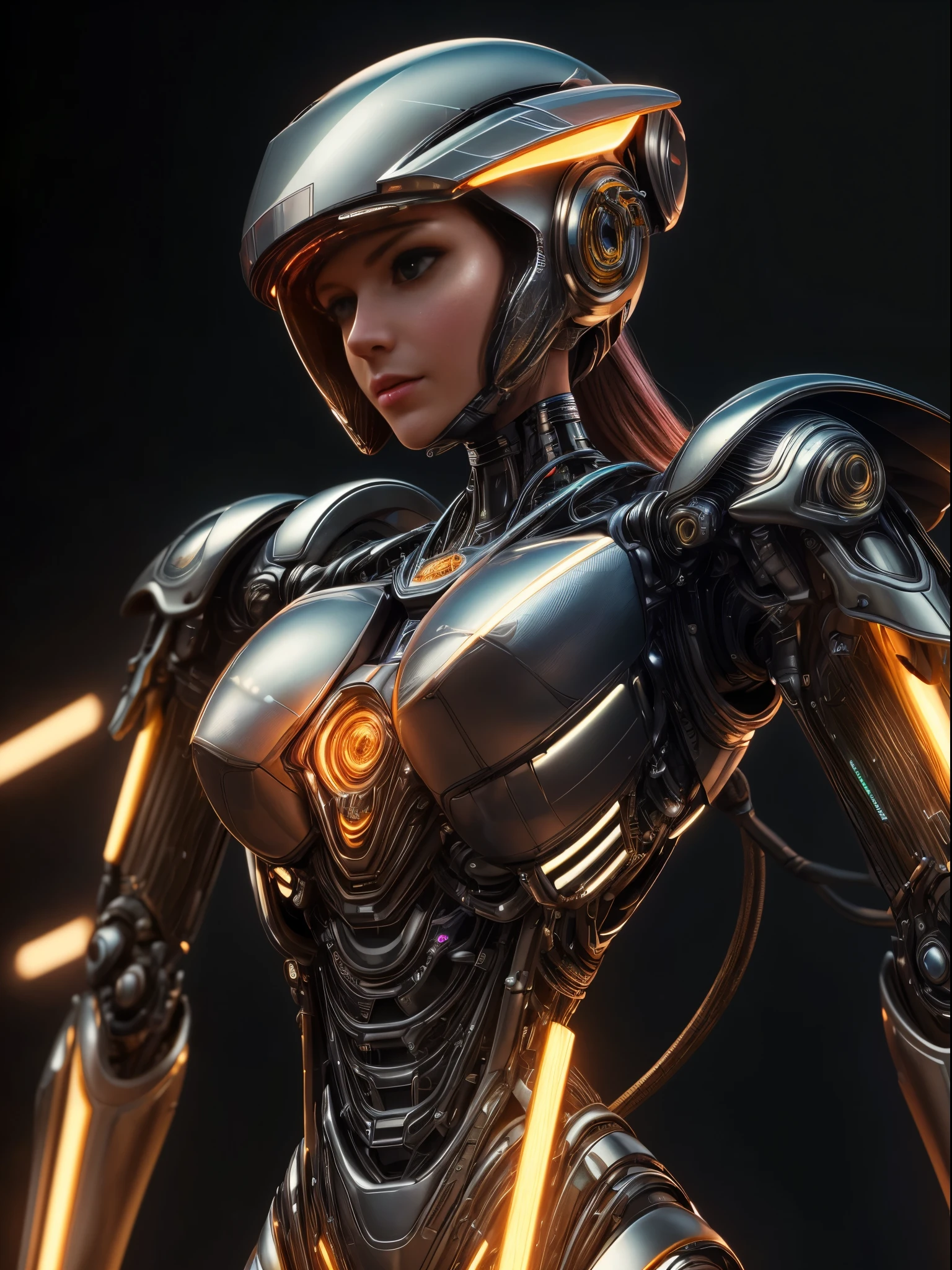 (best quality, high-res, photo-realistic:1.2), ultra-detailed, metallic drone, female rider, vibrant lighting, mechanical structure, silicon fiber materials, robotic movements