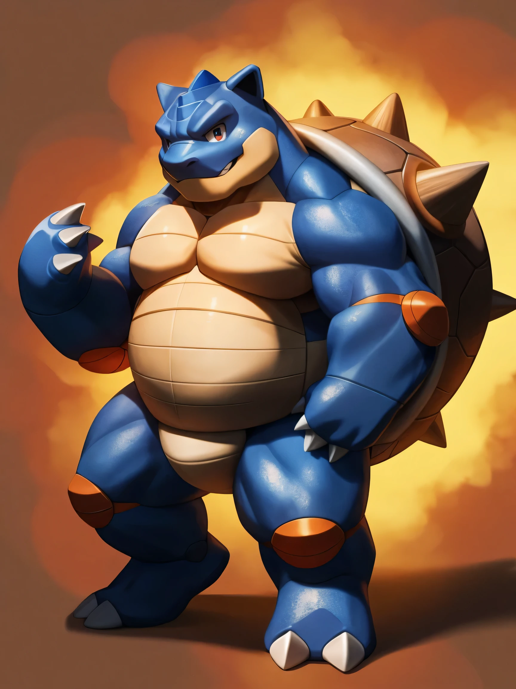 blastoise, similar to pokemon, anime, Red Truss, Detailed lump, sfw