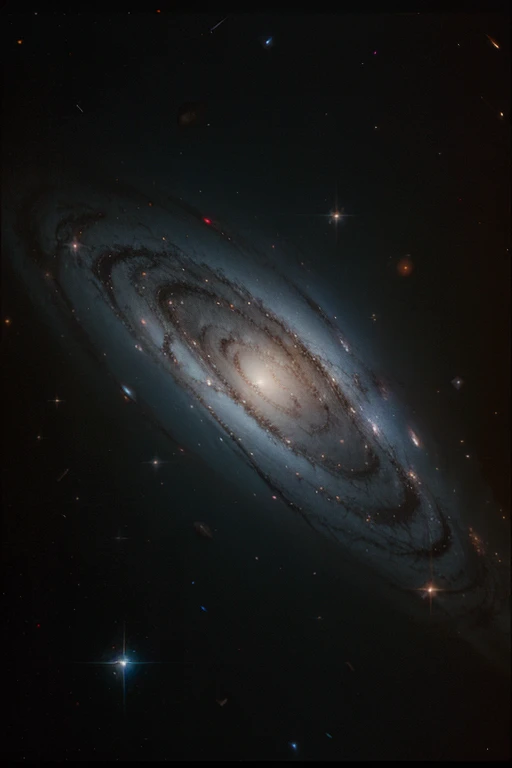 A picture taken by the Hubble telescope of the Milky Way galaxy with
