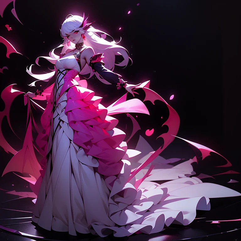 in the style of nightcore, Amazing looking vampire character , full body character , against white background , amazing hyper detailed art , i can't believe how beautiful this --ar 3:2 --niji 5 --s 750 --style expressive --chaos 10